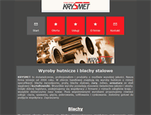 Tablet Screenshot of krysmet.pl